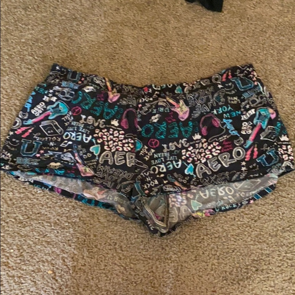 Graphic sleep shorts